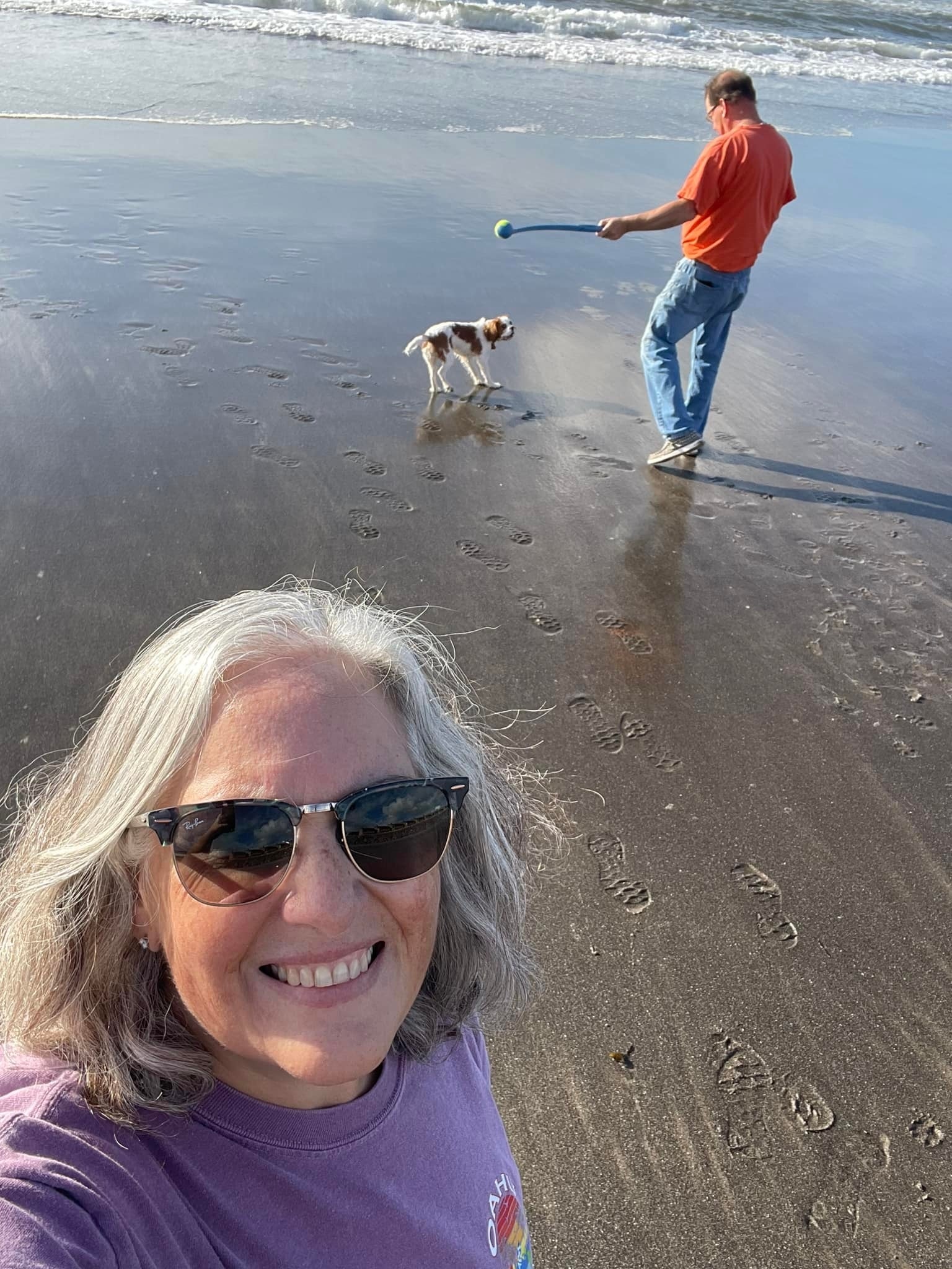 Ruby at the beach